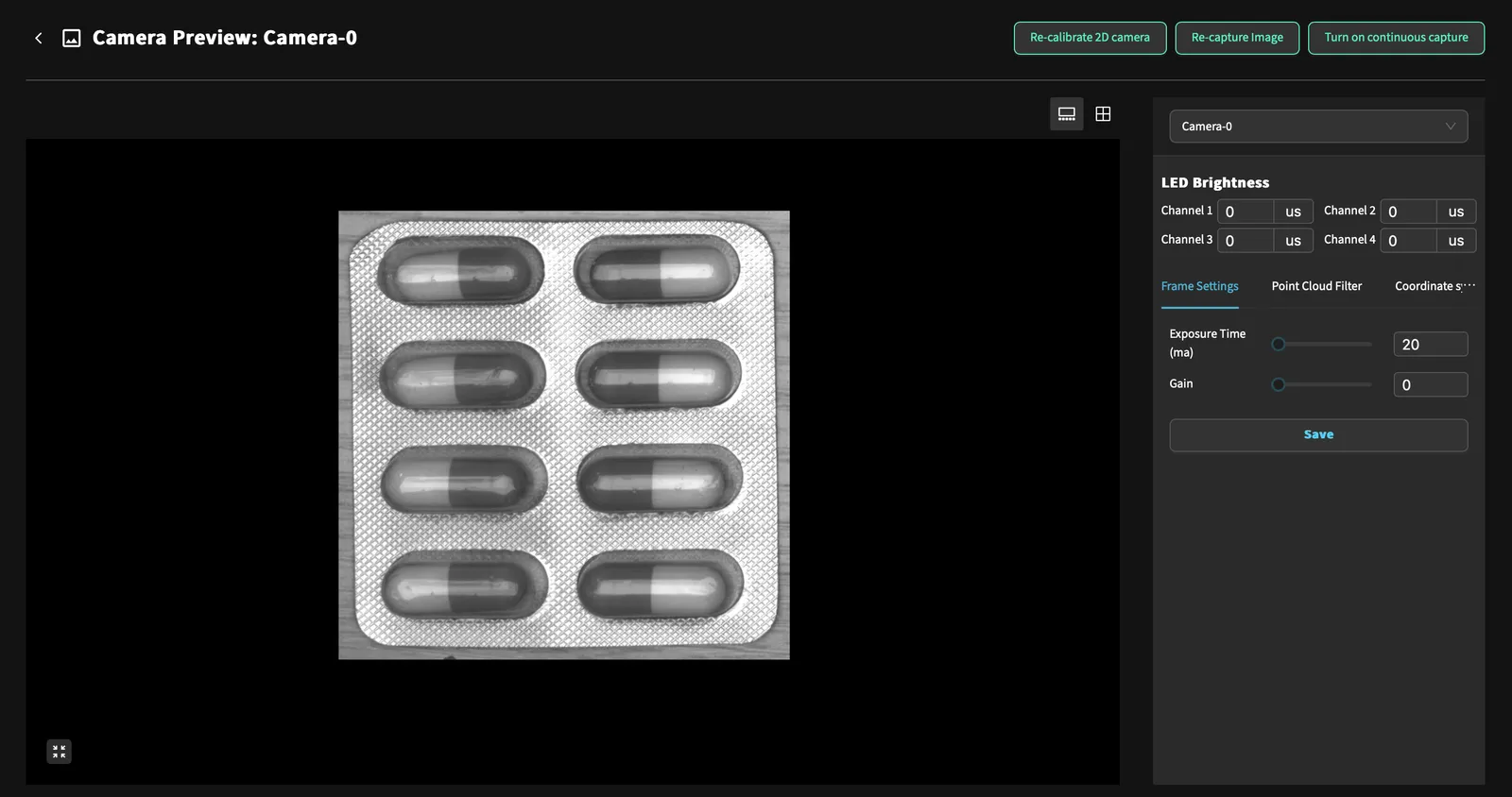 Product demonstration screenshot