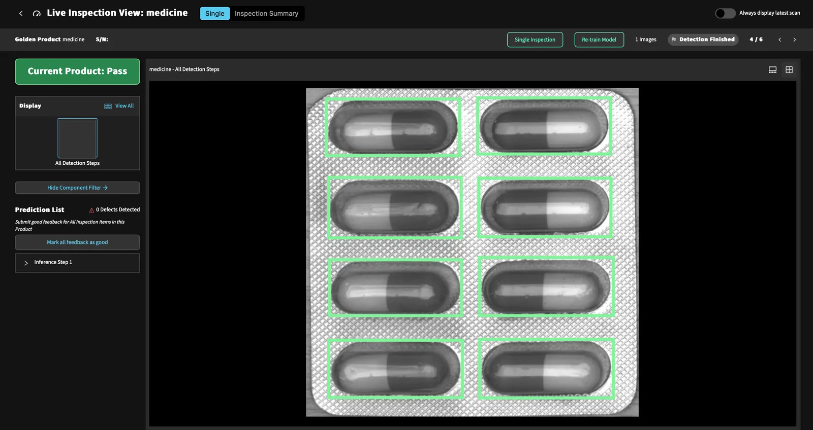 Product demonstration screenshot