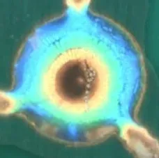 AOI defect example: Post-wave · NG (Through-Hole Lead & Solder Joint Inspection)