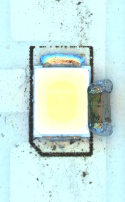 AOI defect example: Foreign object (Foreign Object Debris (FOD))