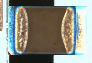AOI defect example: NG · open joint (Open Solder Joints)
