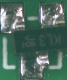 AOI defect example: Shift (Placement, Orientation & Polarity)
