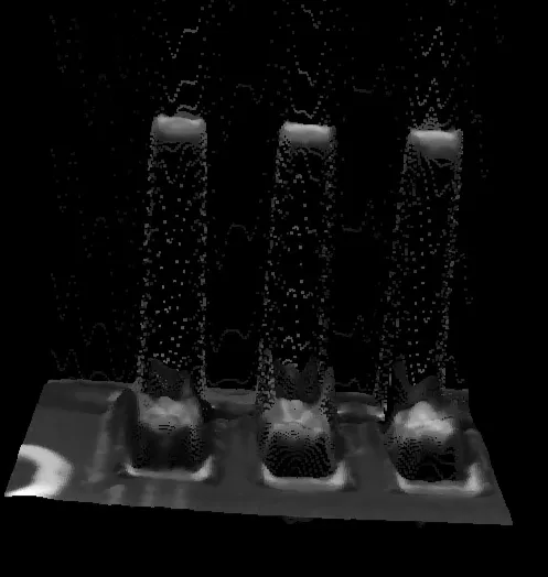 AOI defect example: Pins in 3D (Component Height & Coplanarity)